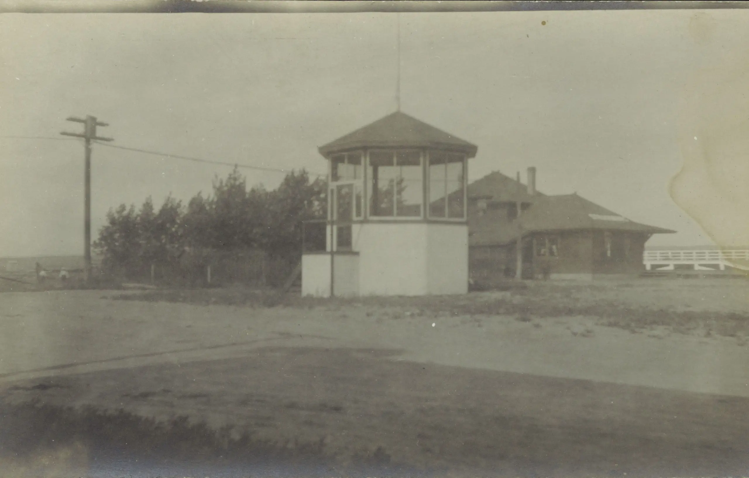 Railway depot and station tower